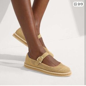 NEW Rothy's The Espadrille Mary Jane - Gold